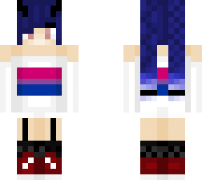 katilyn with the bi s e  x ual flag