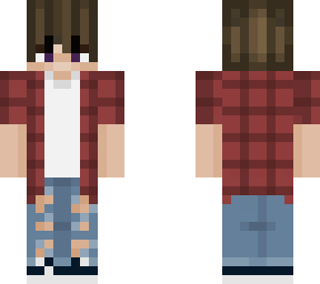 my oc with a flannel jacket