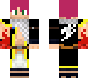 natsu with fire hand