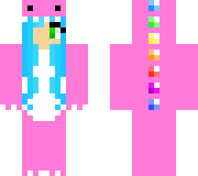 pink dinosaur girl