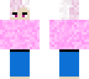 pink fuzzy sweater demon boy for my friend chris