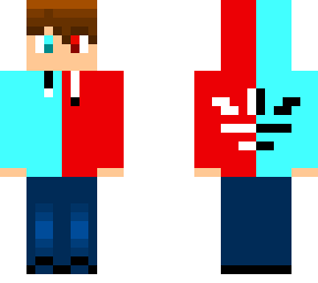 red and blue kid