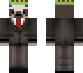 sloth in suit with a crown