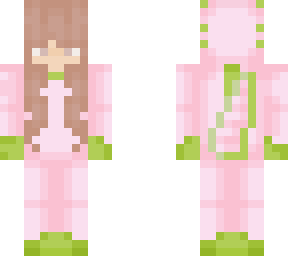 watermelon/strawberry axolotl girl