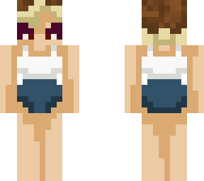 white crop with denim shorts