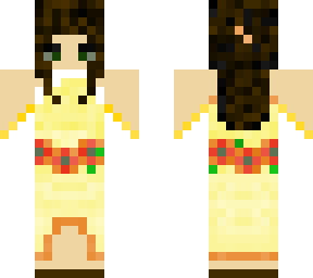 yellow gown