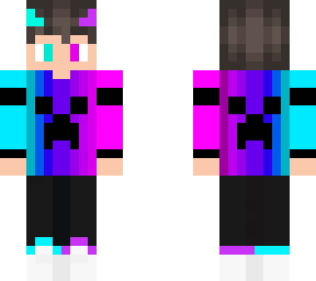 blue pink creeper pvp skin