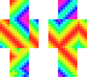 diagonal rainbow skin