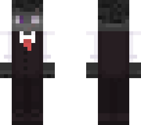 fluffy enderman in suit