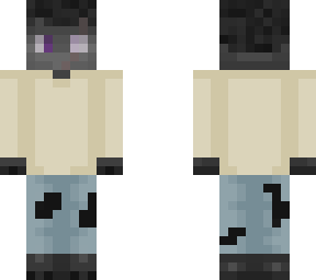 fluffy enderman in sweater
