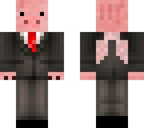 flying pig in a suit