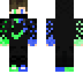 gamer boy green blue