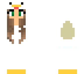 girl in a chicken costume