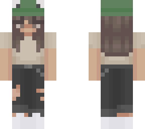 girl with green froggy hat