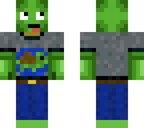 golden turtle with human clothes