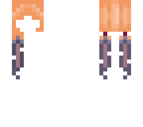 orange hair with a little bit of blueberries hair base