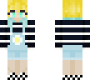 overalls and blue dye-dip
