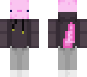 pink axolotl skin 3.0! // with tail, no bucket