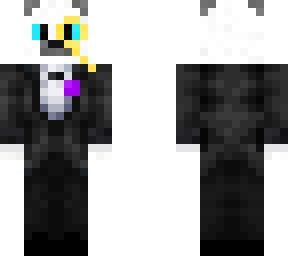 polar bear in a tuxedo