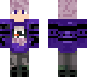purple christmas guy