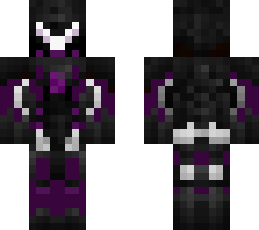 purple cyborg armor