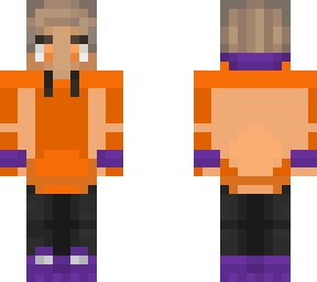 purpled with orange