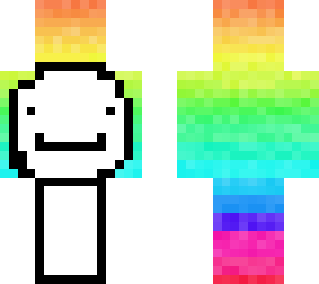 rainbow dream white font