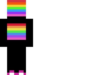 random rainbow skin idk
