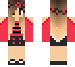 red and black girl