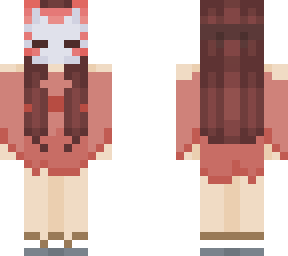 red kitsune girl