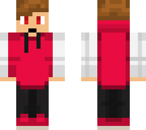 red/white hoodie