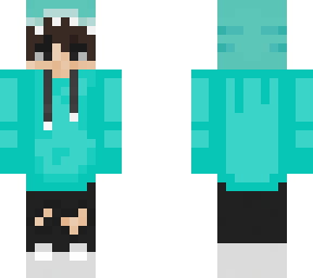 teal shark hoodie (boy)