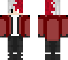 anime suit & no tie (also red)