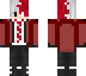 anime suit & tie (red)
