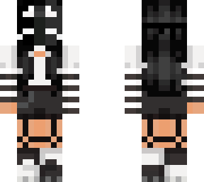 black and white bunny mask