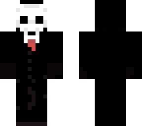 black suit with mask