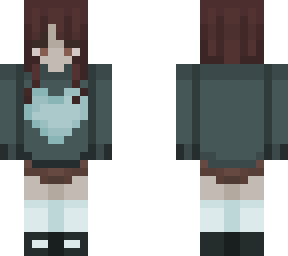 blue heart sweater