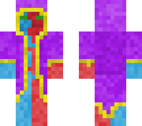 blue-red guy with a purple robe