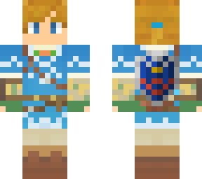 botw link w/ hylian shield - credit to moon07