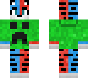 colour tiger with creeper hoodie