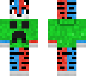 colour tiger with creeper hoodie