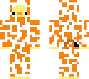 duck in a giraffe costume
