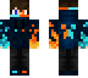 fire and blue fire