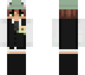 frog hat boy brown hair green eyes in flower suit