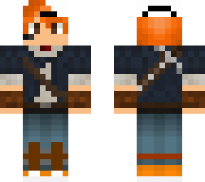 ginger survivor boy with pickaxe