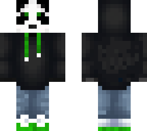 green & black colours sheme panda