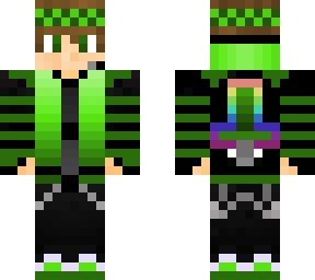 green boy with rainbow sword