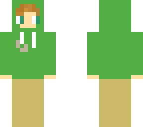 green hoodie