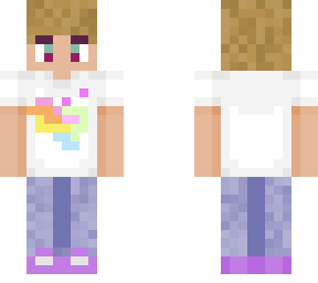 jeans and rainbow graphic tee