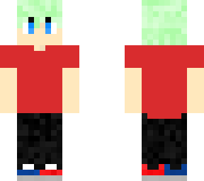 nuclearwolf4414 green hair, red shirt